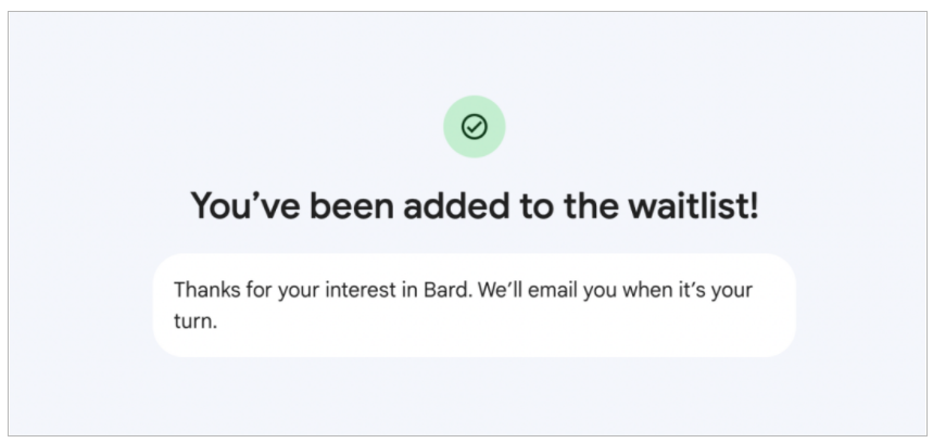 谷歌Bard（巴德）开放体验申请，目前只支持英文问答插图1